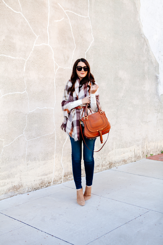 Plaid Wrap belted on Kendi Everyday