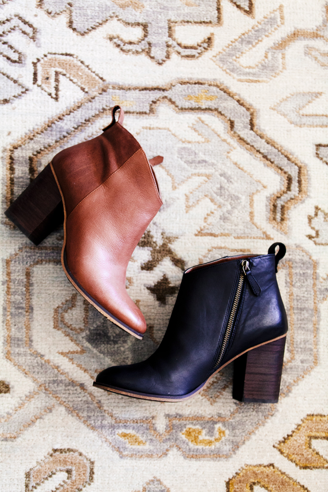 bp leather booties
