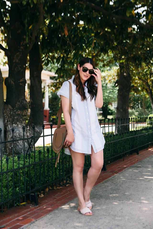 madewell central shirt dress