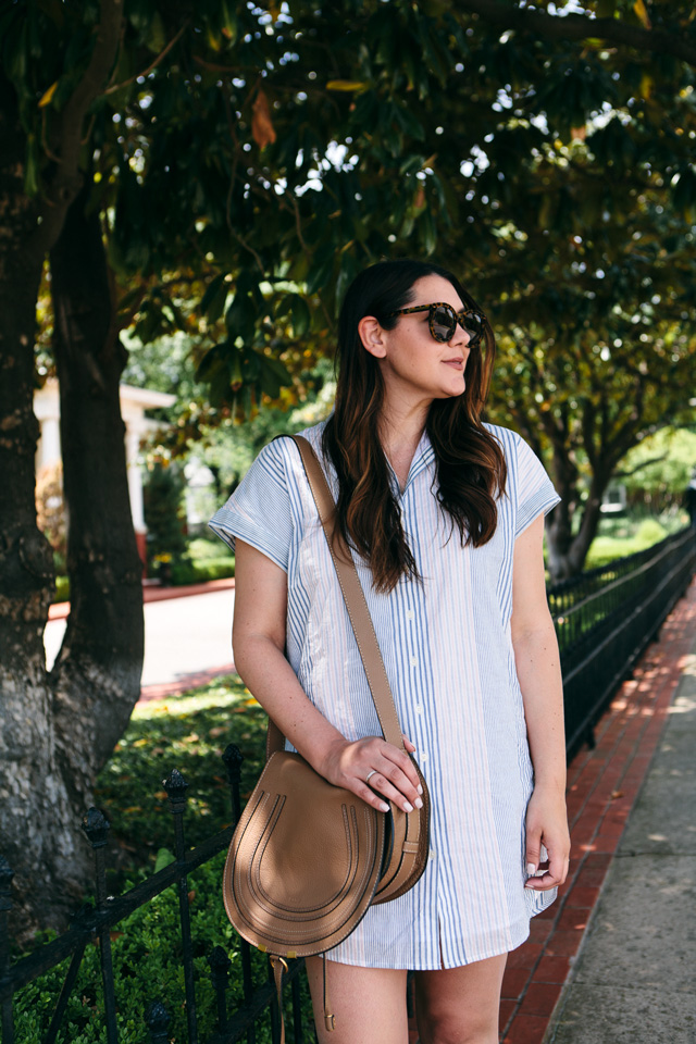 madewell central shirt dress