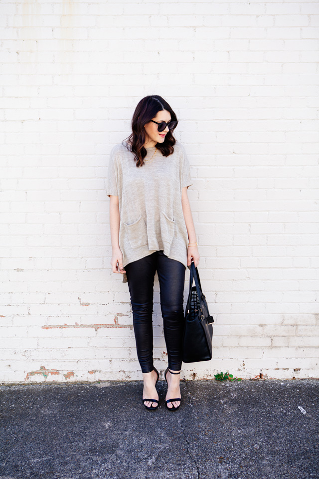 Trouve faux deals leather leggings