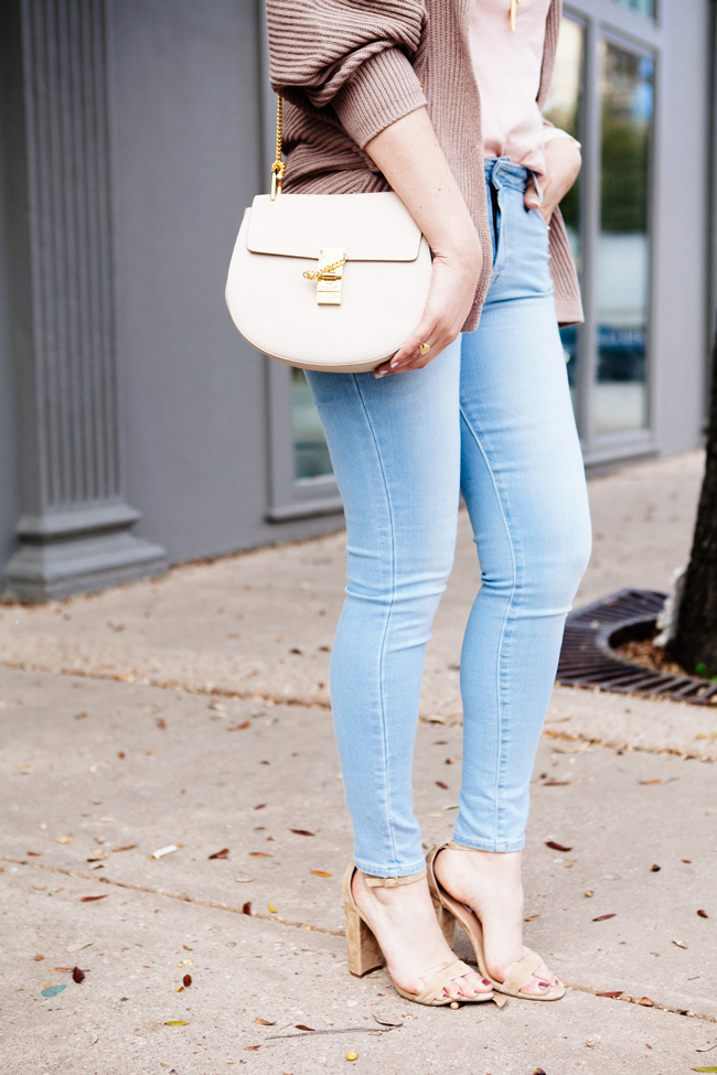 cozy cardigan and high waisted denim by style blogger kendi everyday.