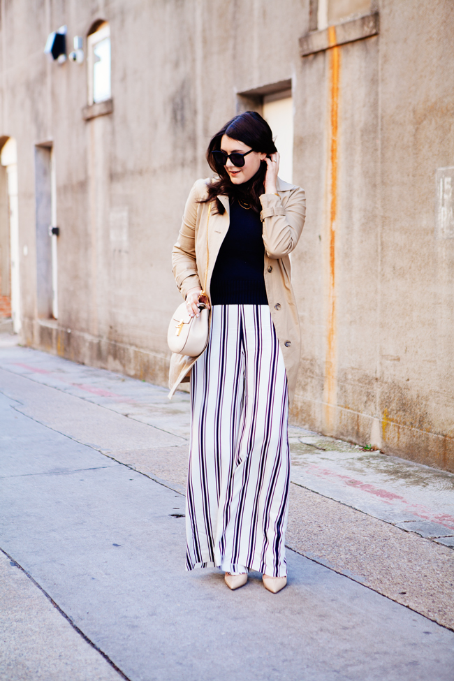 wide leg striped pants by style blogger kendi everyday.