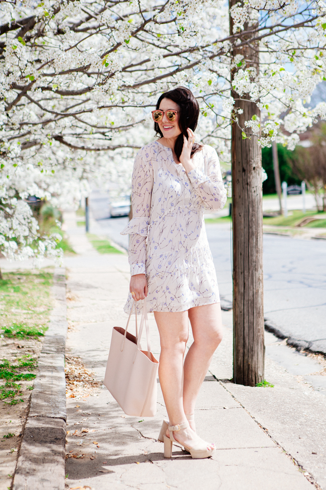 floral spring dress from style blogger kendi everyday.