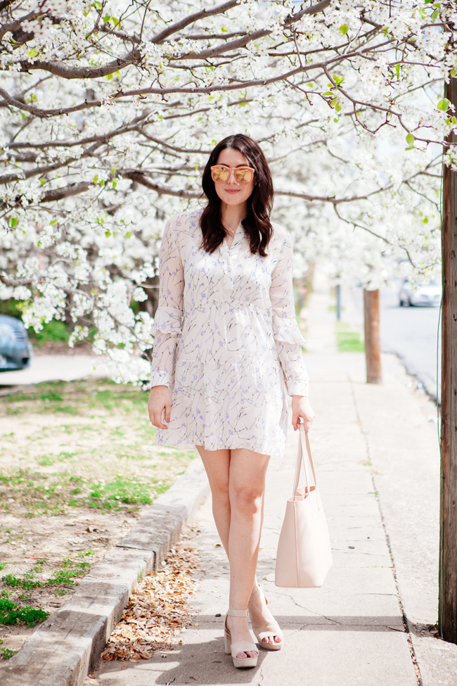 floral spring dress from style blogger kendi everyday.