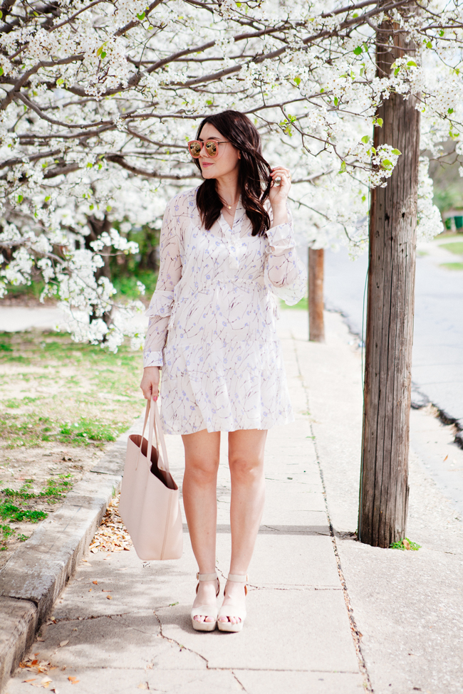 floral spring dress from style blogger kendi everyday.
