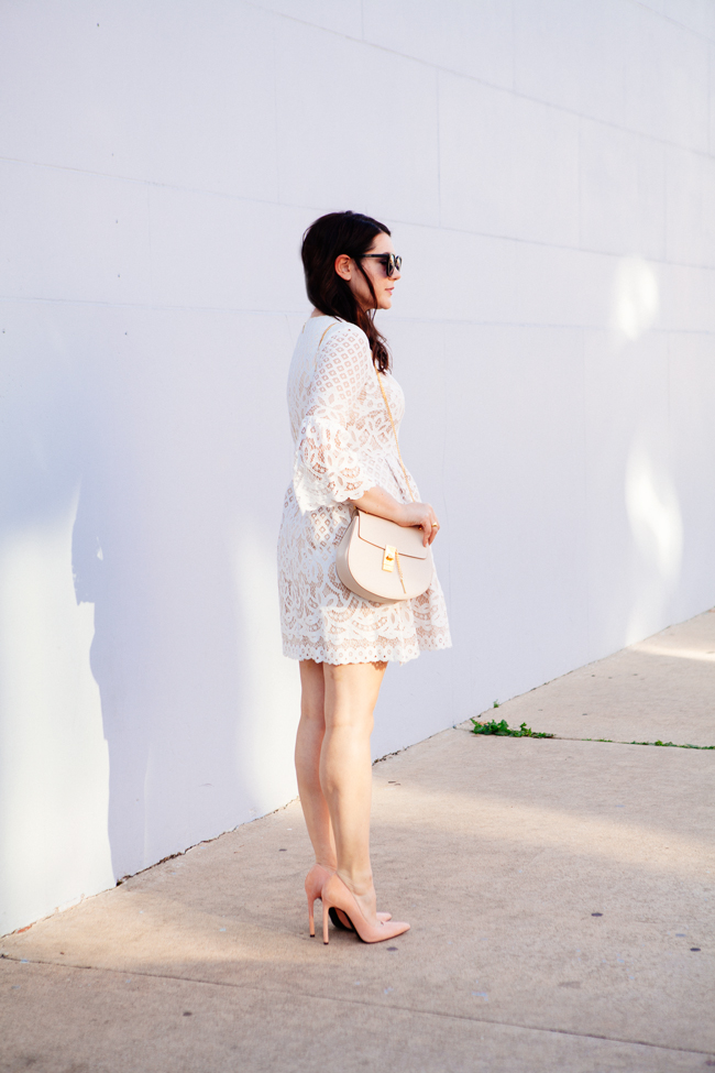 Eliza J. bell sleeve dress from style blogger Kendi Everyday.