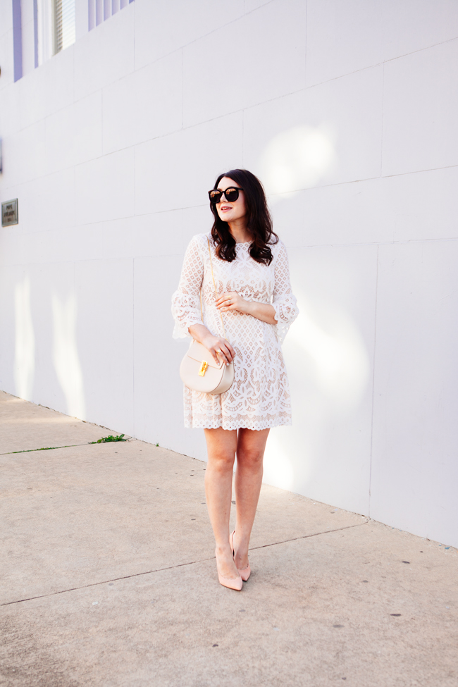 Eliza J. bell sleeve dress from style blogger Kendi Everyday.