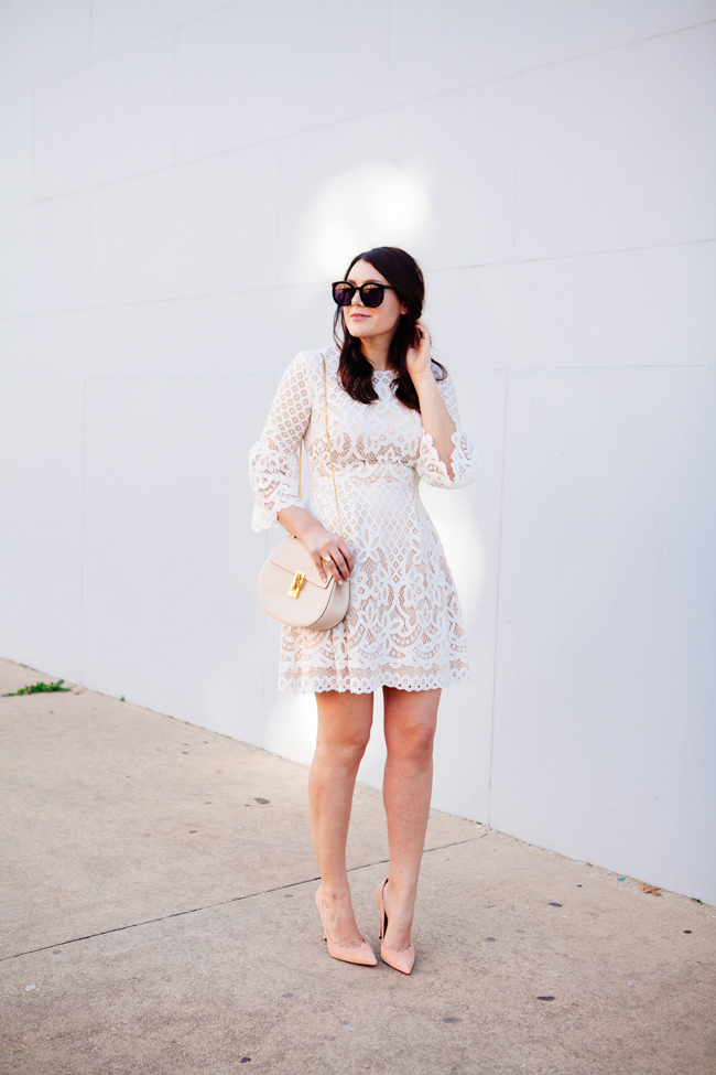 Eliza J. bell sleeve dress from style blogger Kendi Everyday.