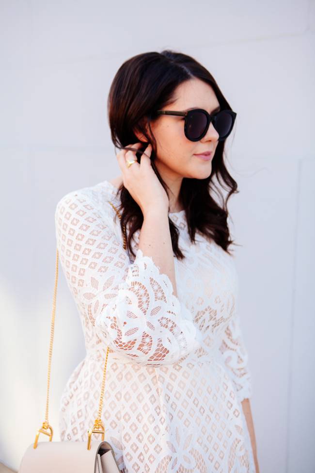 Eliza J. bell sleeve dress from style blogger Kendi Everyday.