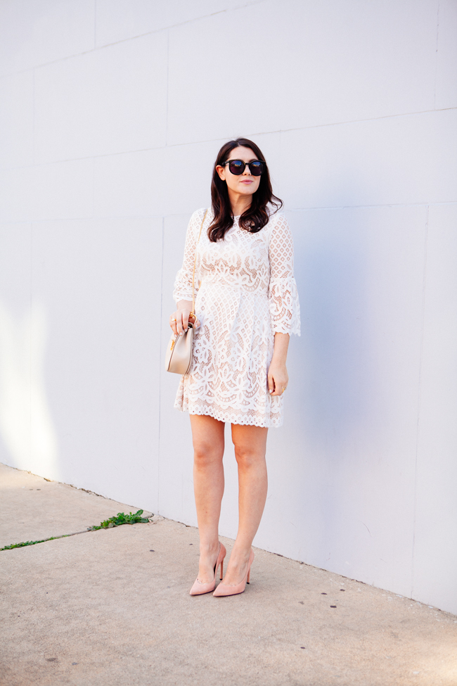 Eliza J. bell sleeve dress from style blogger Kendi Everyday.