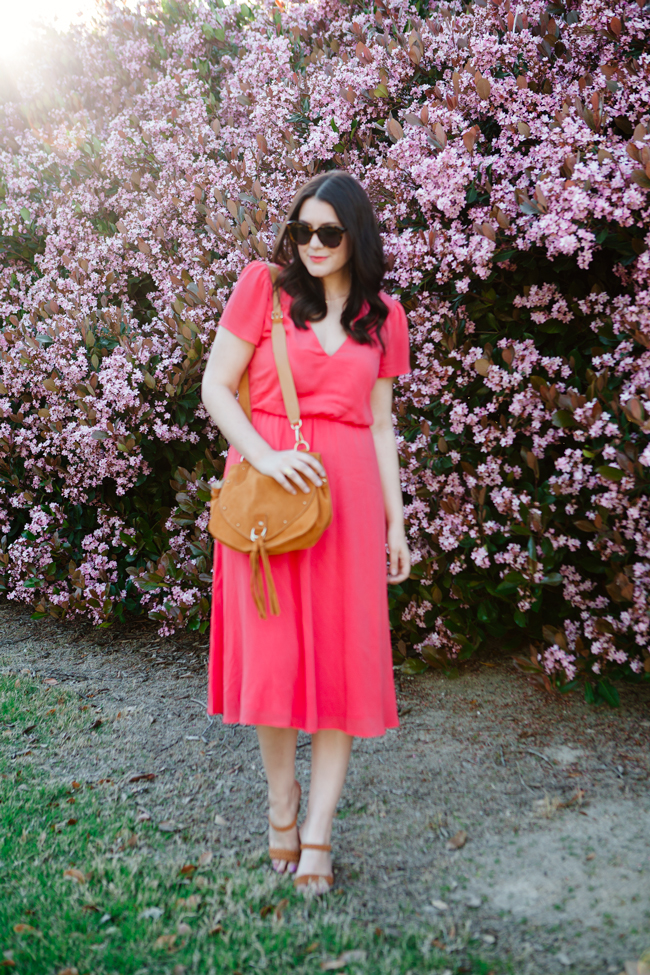 Red Midi Dress on Kendi Everyday