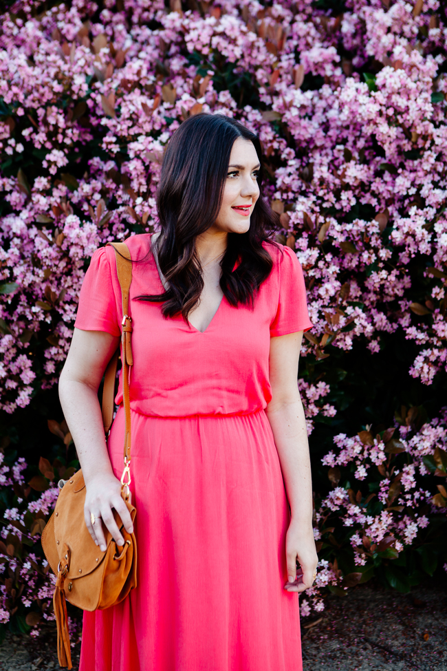 Red Midi Dress on Kendi Everyday