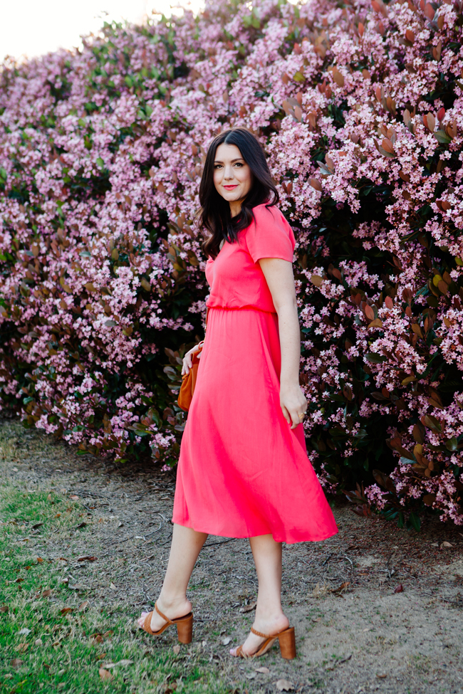 Red Midi Dress on Kendi Everyday