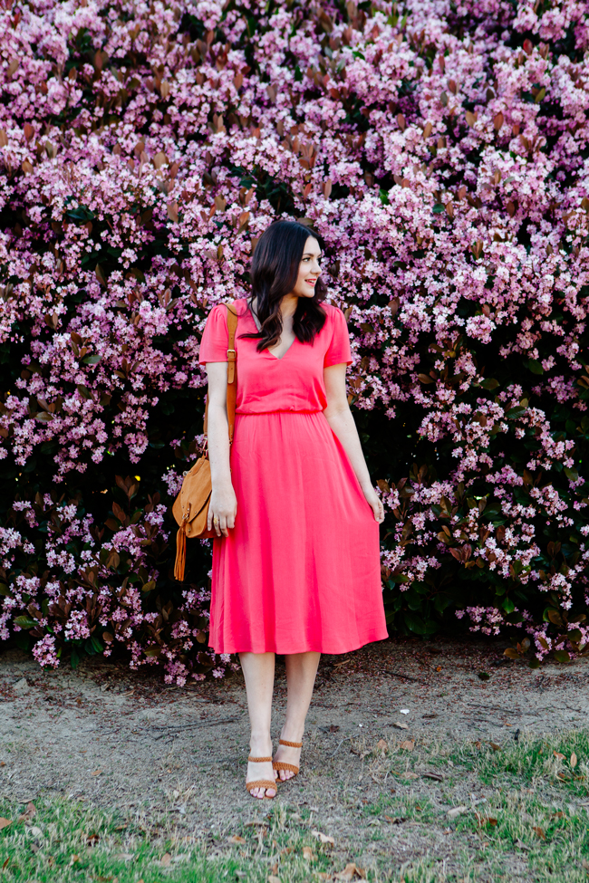 Red Midi Dress on Kendi Everyday