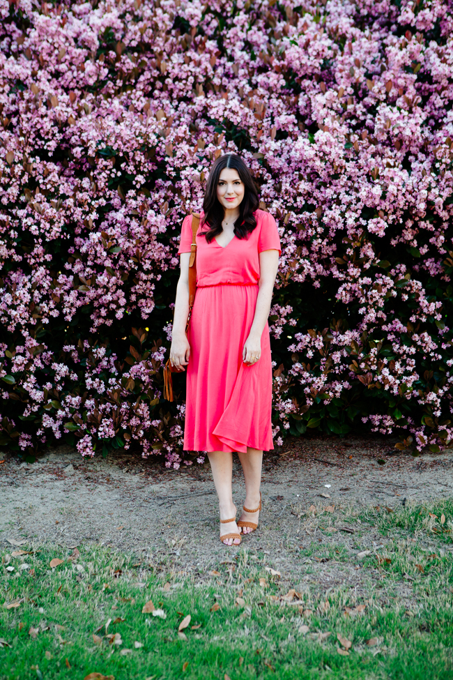 Red Midi Dress on Kendi Everyday