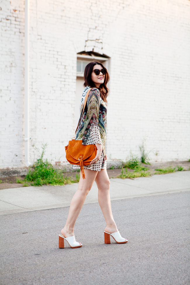 Alice & Olivia boho mini dress, on Kendi Everyday