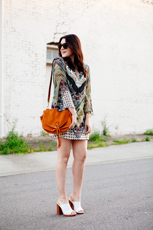 Alice & Olivia boho mini dress, on Kendi Everyday