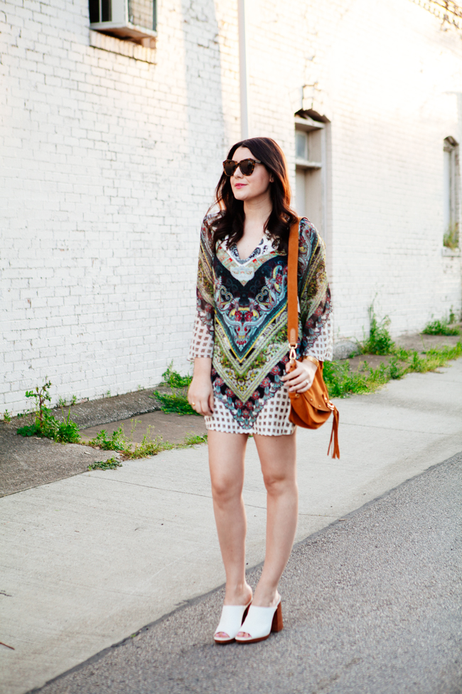 Alice & Olivia boho mini dress, on Kendi Everyday