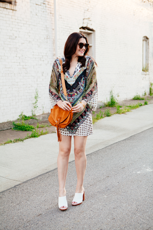 Alice & Olivia boho mini dress, on Kendi Everyday