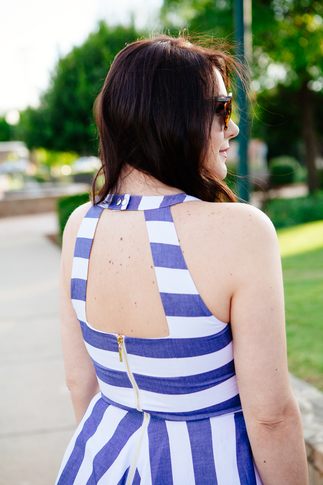 Striped Eliza J. Dress on Kendi Everyday.