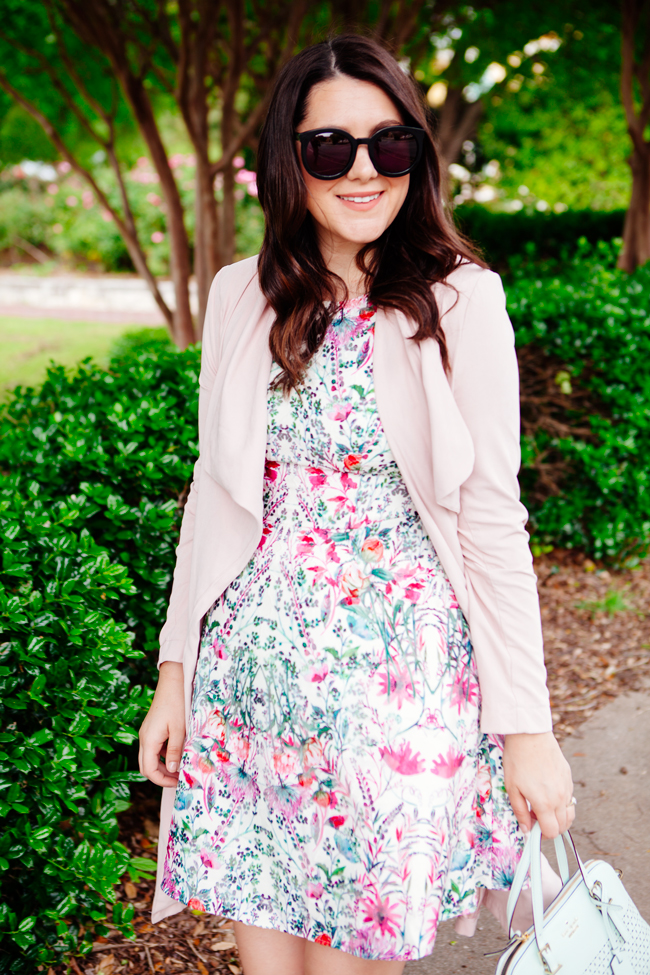 Floral Dress and Pink Trench on Kendi Everyday