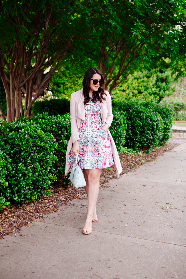 Floral Dress and Pink Trench on Kendi Everyday