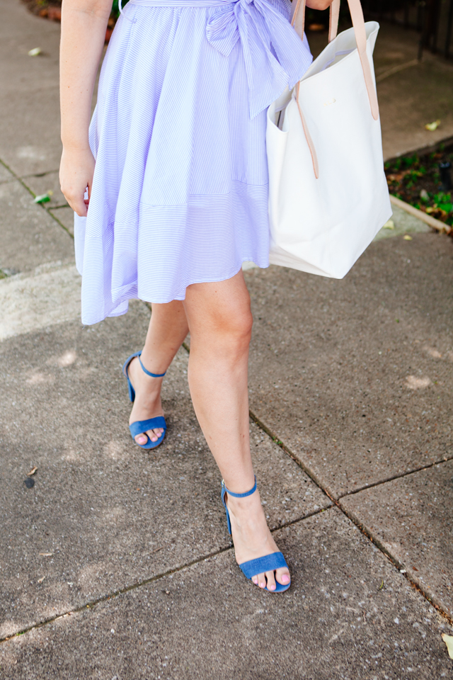 Striped Flare Dress on Kendi Everyday