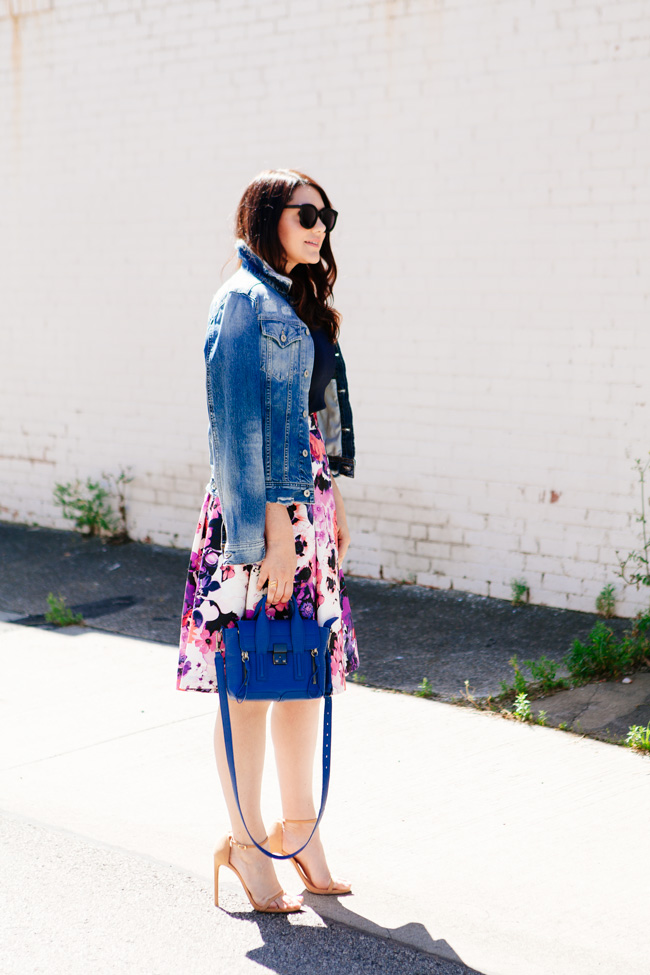 Floral Midi Skirt and Crop Top, on Kendi Everyday