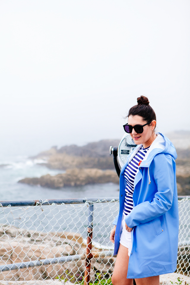 Striped Tee and Hunter Boots on Kendi Everyday