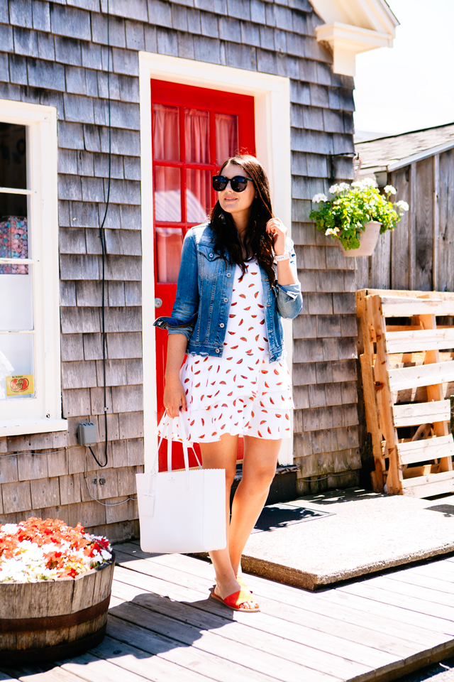 Watermelon print dress on Kendi Everyday