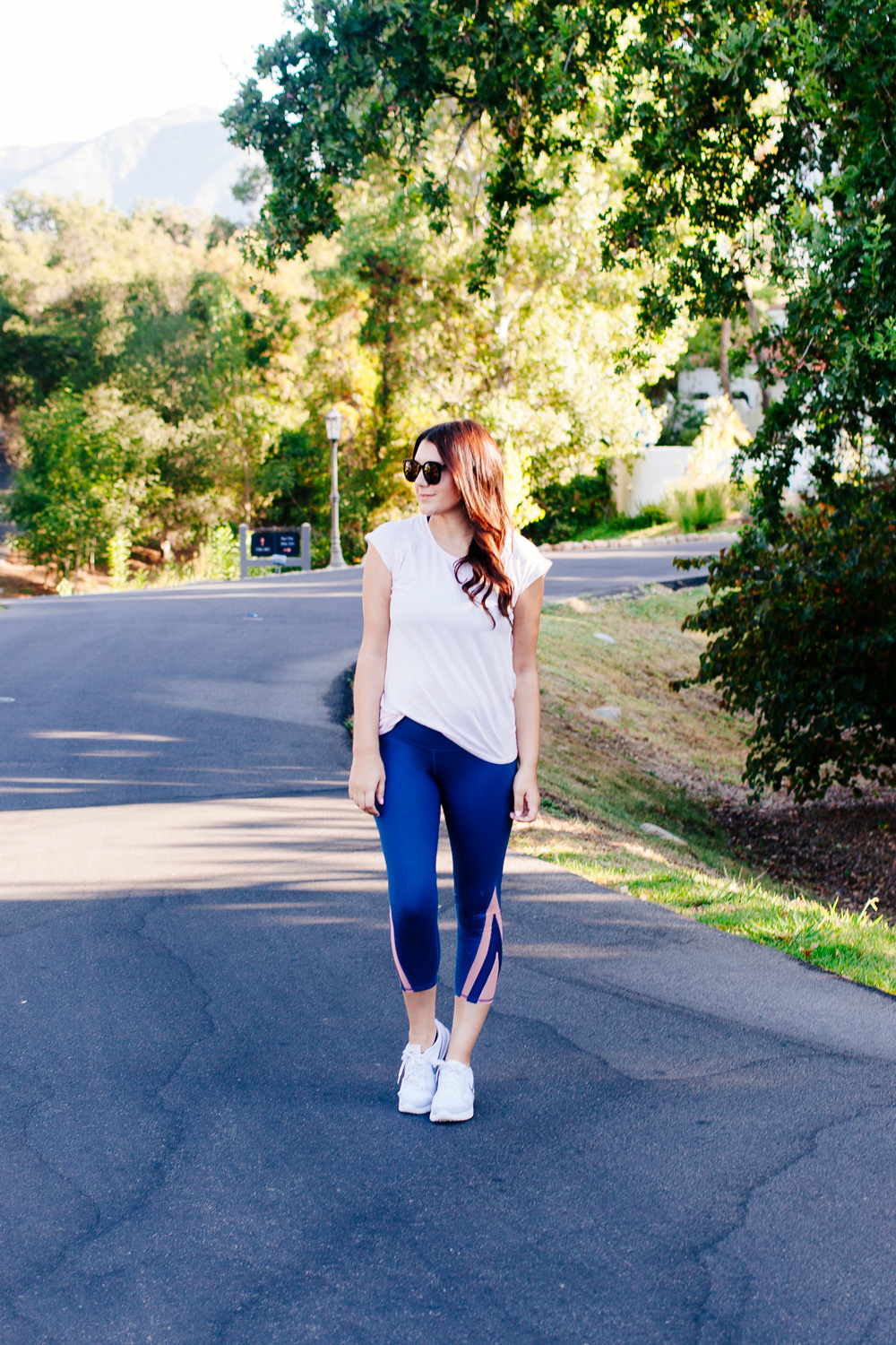 Kendi Everyday wearing Zella workout wear.