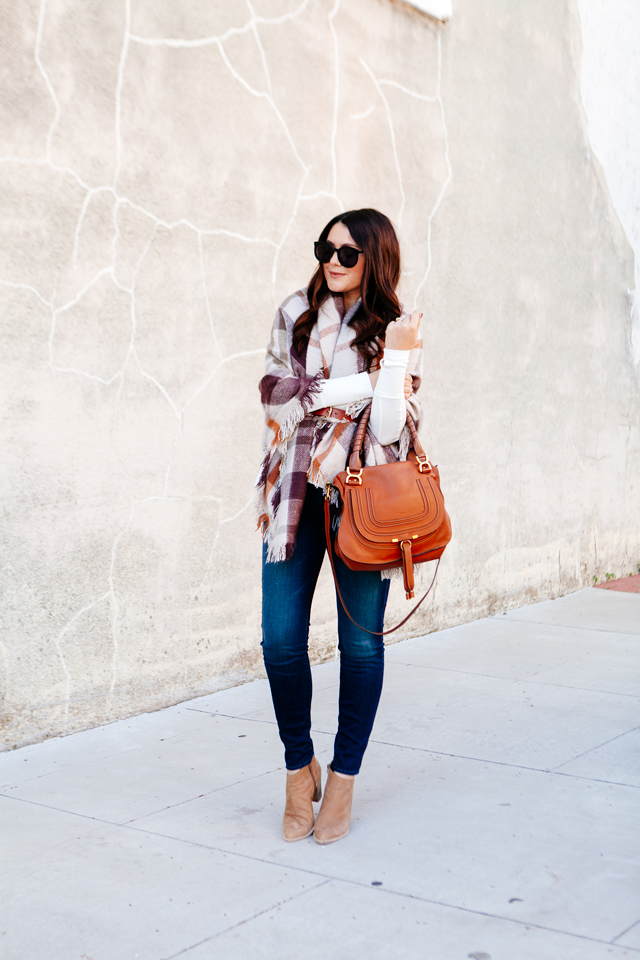 Plaid Wrap belted on Kendi Everyday