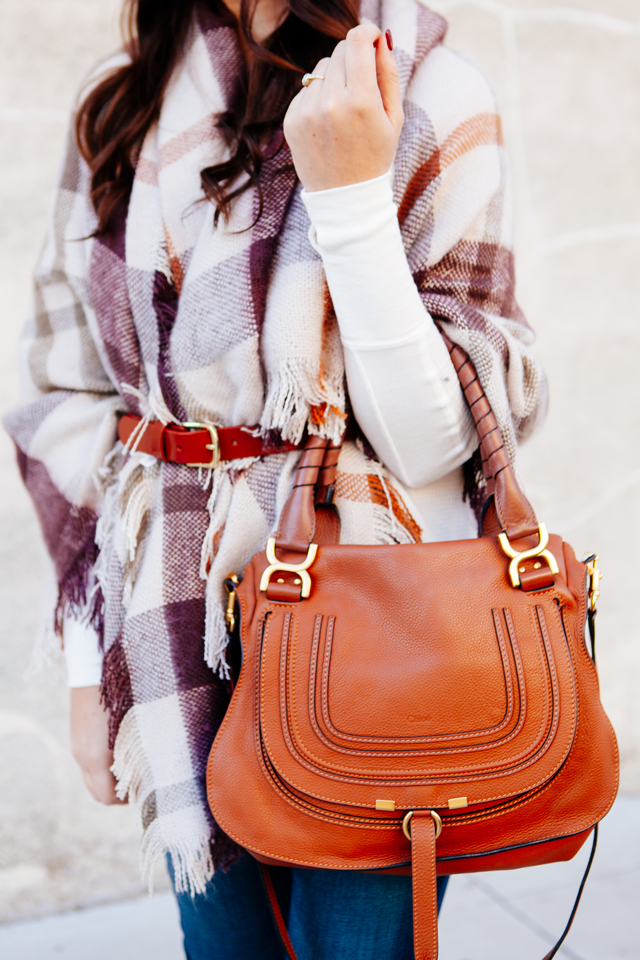 Plaid Wrap belted on Kendi Everyday