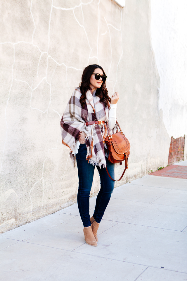 Plaid Wrap belted on Kendi Everyday