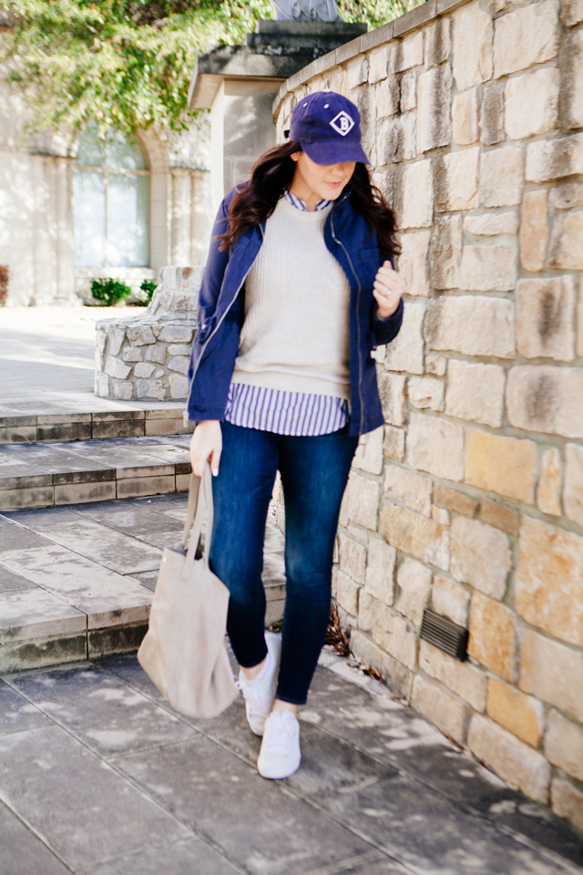 Old Navy spring layers perfect for the weekend, on Kendi Every day