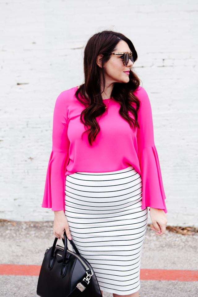 Weekday to Weekend: Striped Pencil Skirt