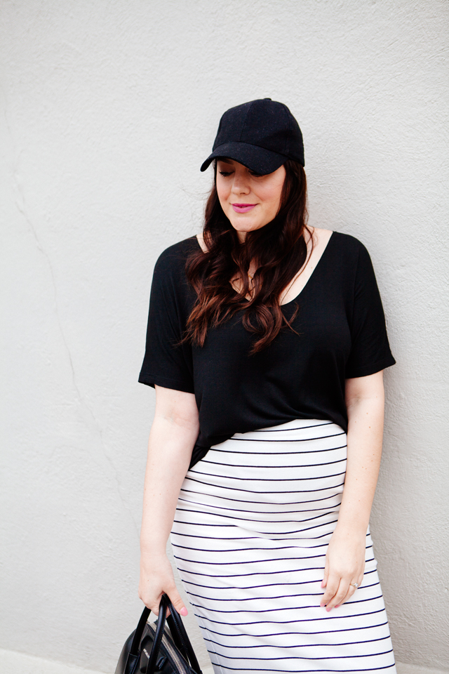 Weekday to Weekend: Striped Pencil Skirt