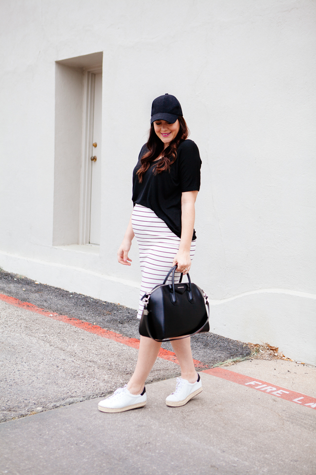 Weekday to Weekend: Striped Pencil Skirt