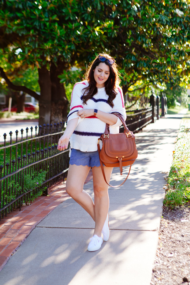 Striped sweater for summer