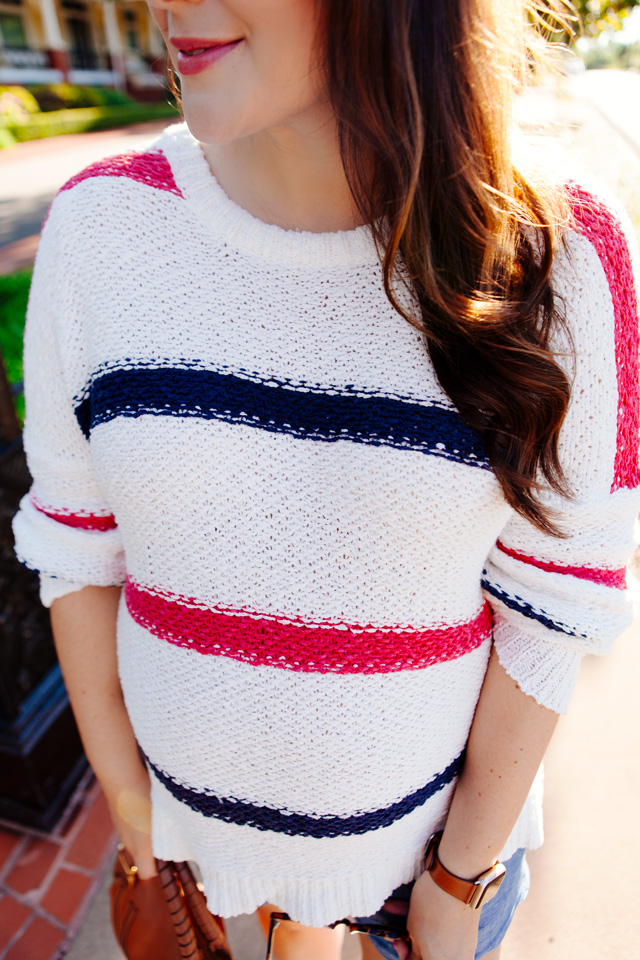 Striped sweater for summer