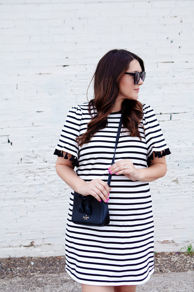 kate spade tassel sleeve dress