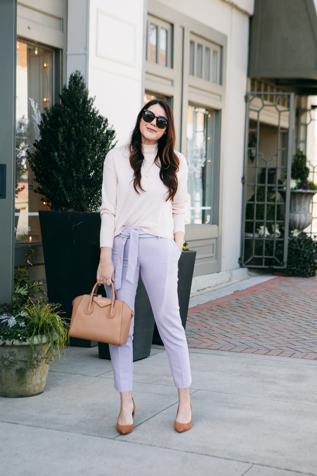 Lavender jogger pants  HOWTOWEAR Fashion