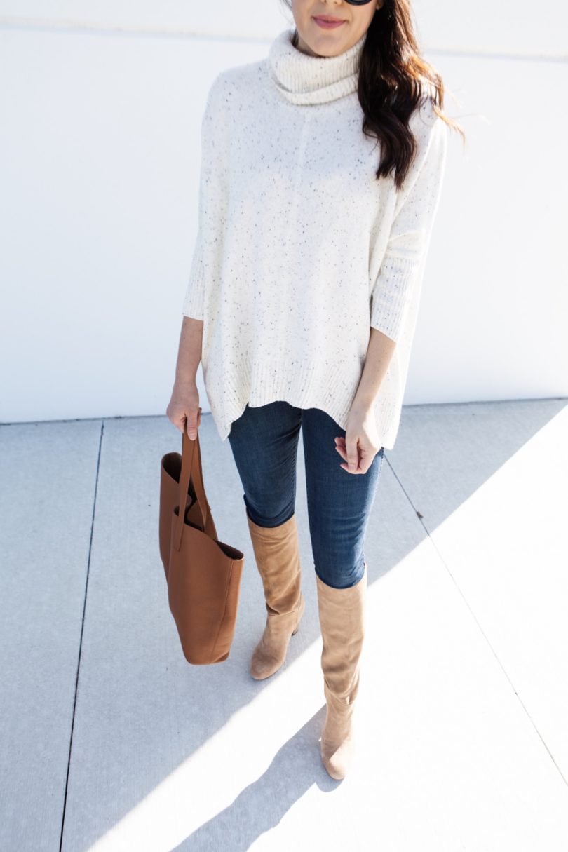 Turtleneck Poncho Sweater kendi everyday