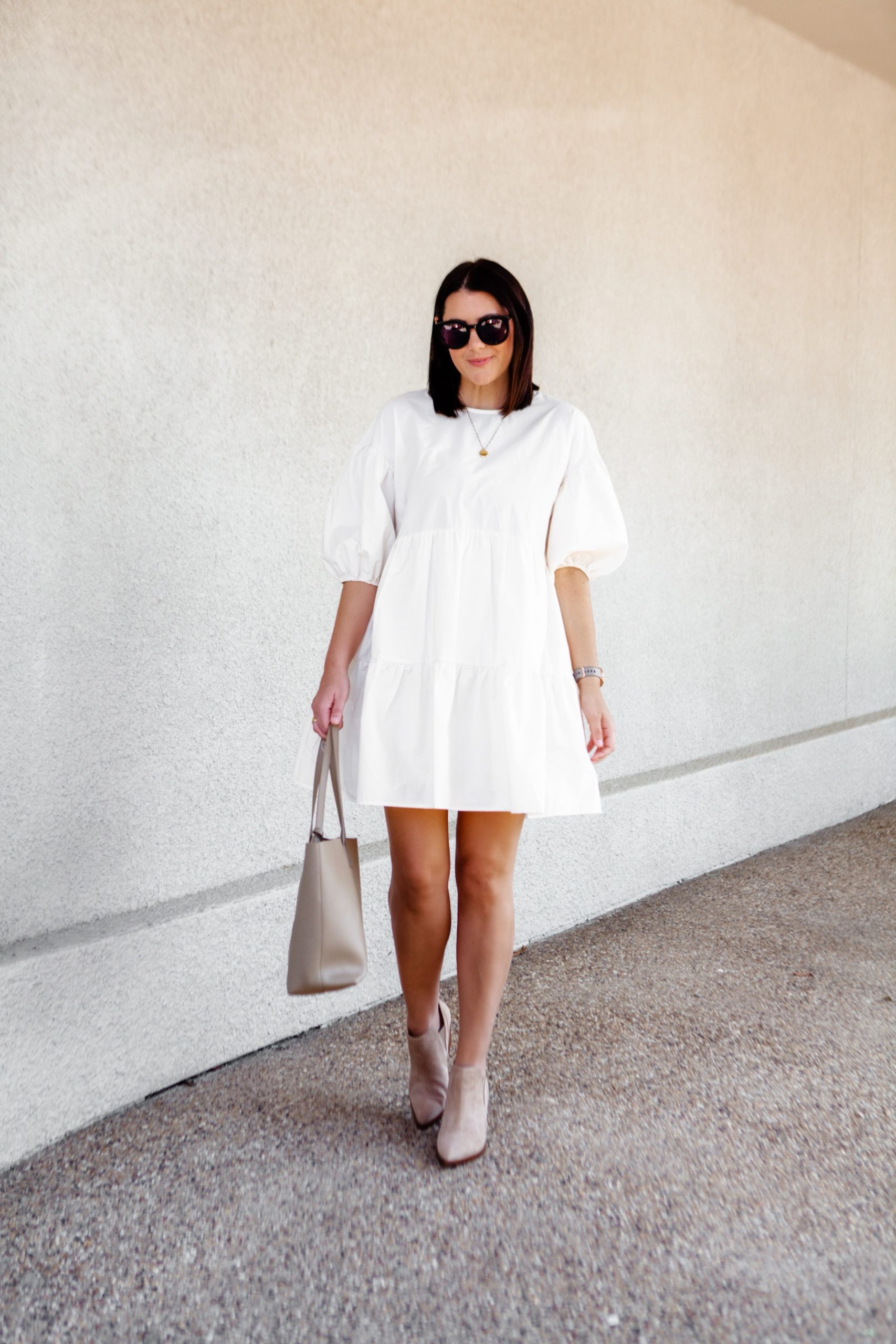 t shirt dress with booties