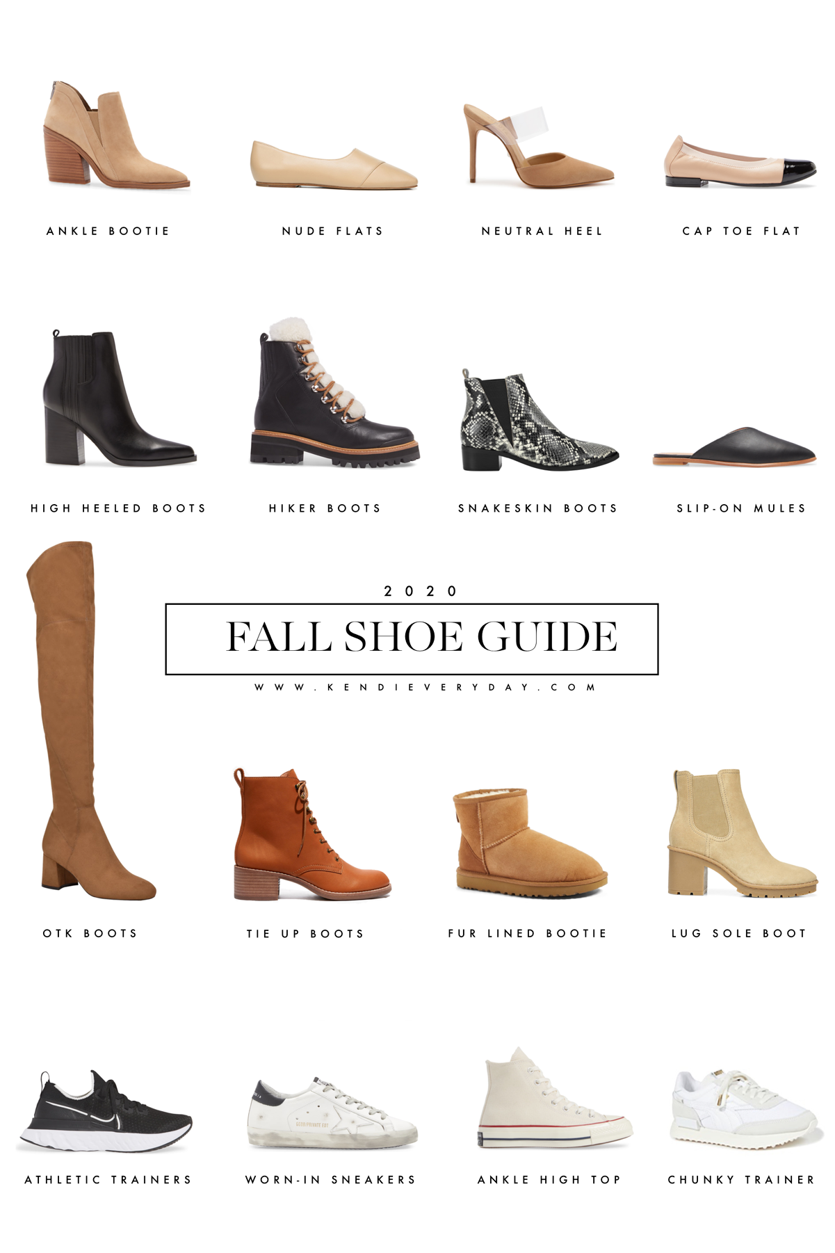 Fall Shoe Guide 2020 | kendi everyday