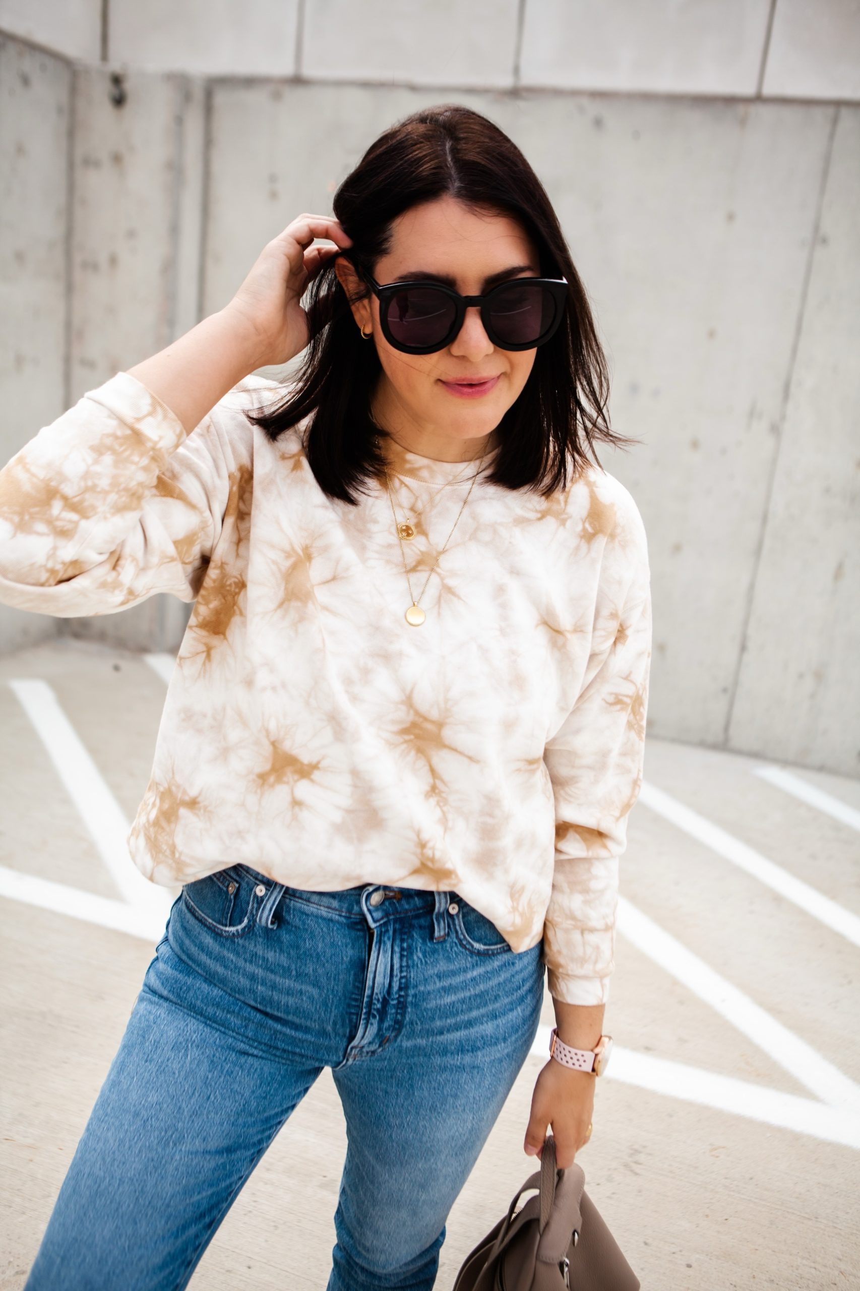 Tie dye 2025 sweatshirt madewell