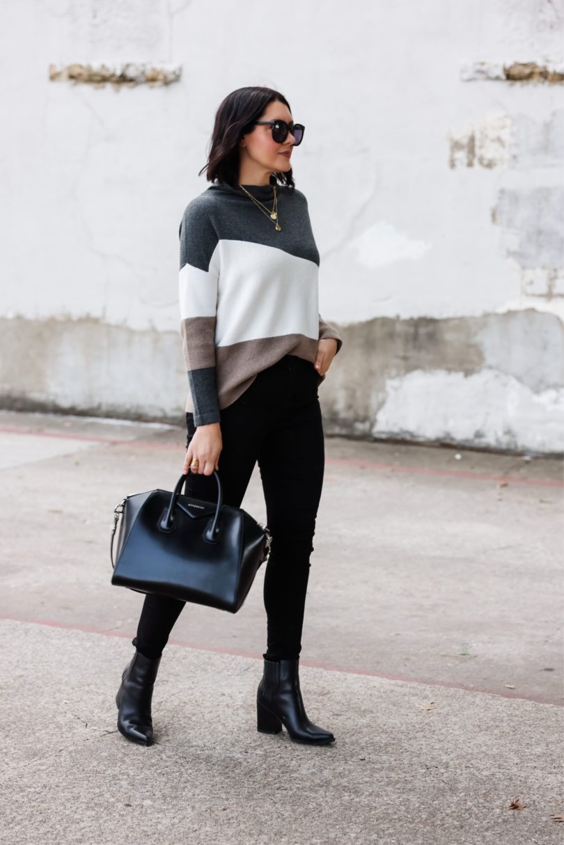 Funnel Neck Colorblock | kendi everyday