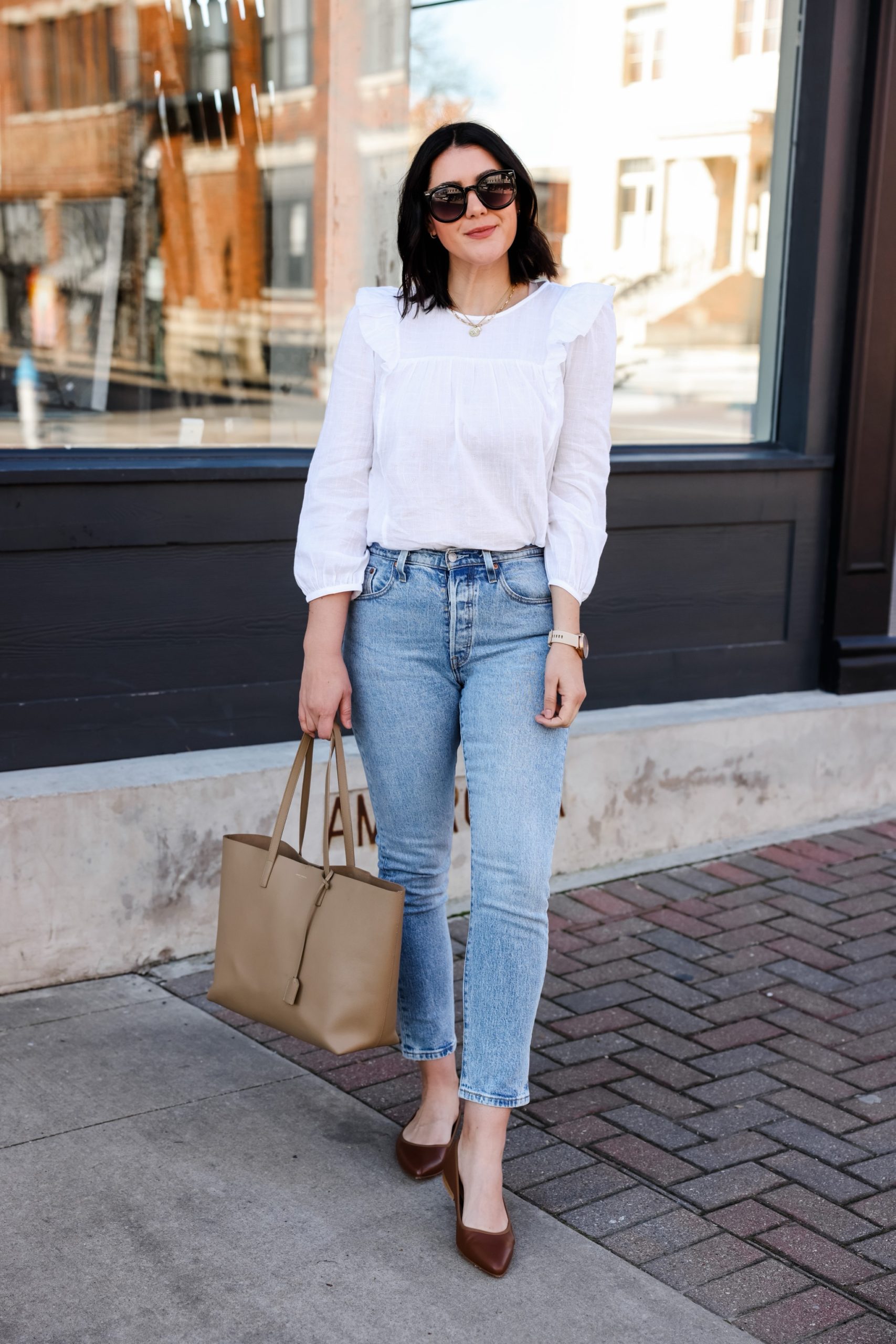 This or That: The Spring White Blouse | kendi everyday