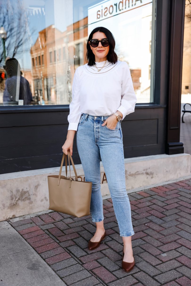 This or That: The Spring White Blouse | kendi everyday